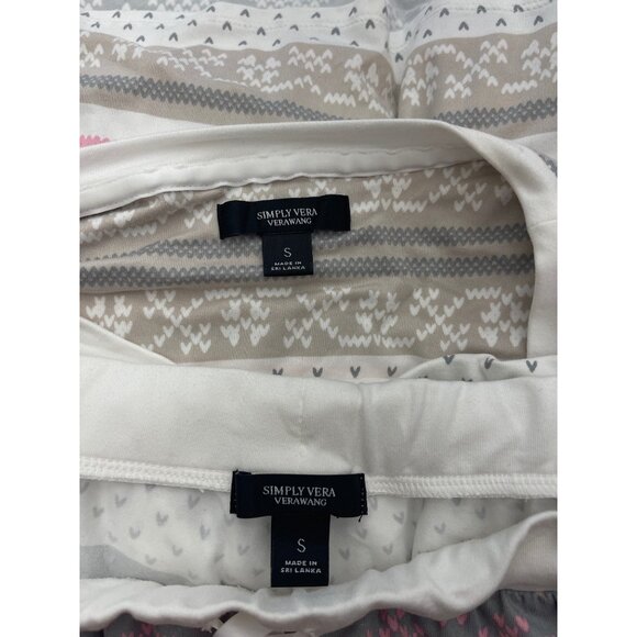Simply Vera Women's Multicolored Soft 2 Pcs Pajama Set Size S - Picture 11 of 11